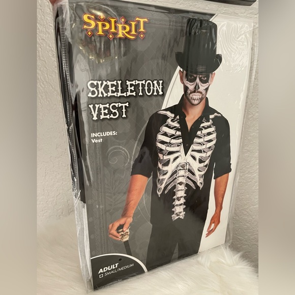 SPIRIT SKELETON VEST Size Adult S/M - Picture 3 of 10